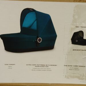 GB Maris Carry Cot - Monument Black