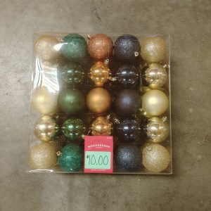 Wondershop Ornaments - Navy, Gold, Green 50 count
