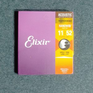 Elixir 16027 Nanoweb Phosphor Bronze Acoustic Guitar Strings