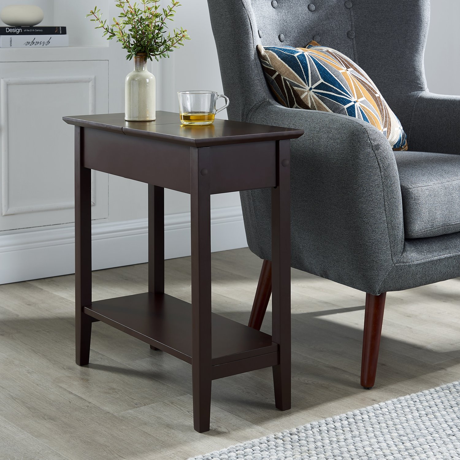 Naomi Home Roxy Flip Top Chairside Table - Image 2